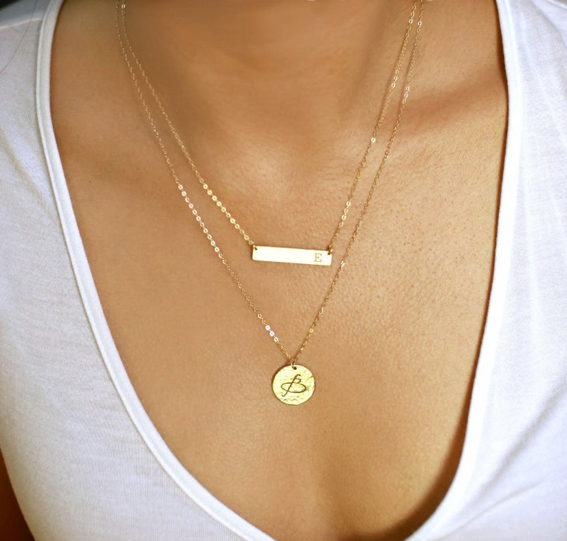 Gold Disc Necklace, Gold Necklace, selling Disc Necklace, Minimalist Necklace, Layering Necklace, Dainty Necklace, Initial Necklace, Circle Necklace