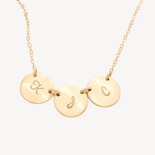 Multiple Charms Monogram Necklace