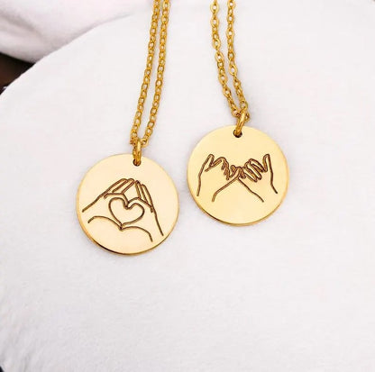 Hand Gesture Pendant Necklace