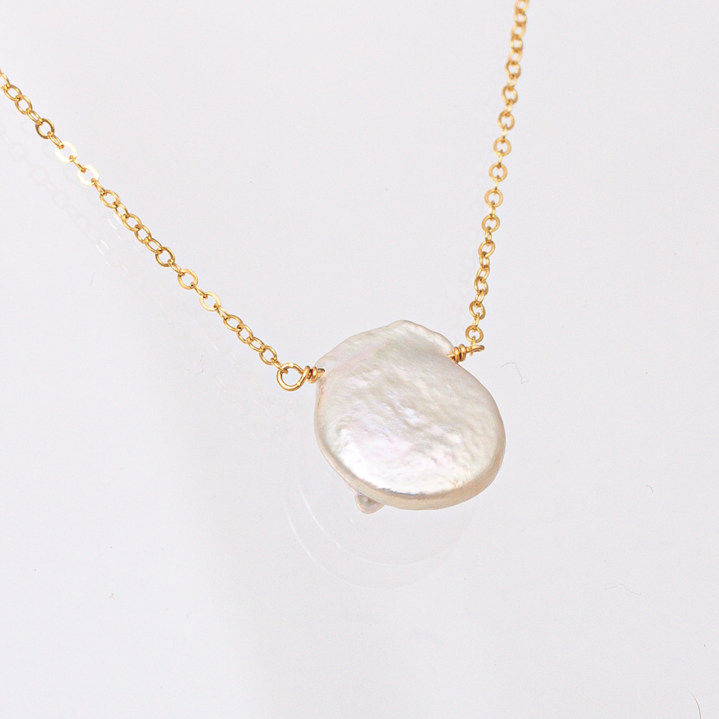 Dainty Freshwater Pearl Pendant Necklace