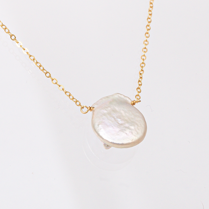 Dainty Freshwater Pearl Pendant Necklace