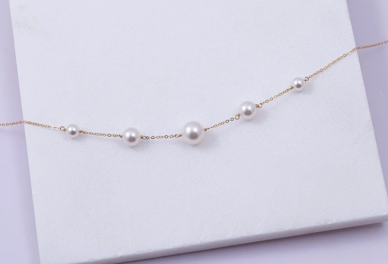 Link Swarovski Fresh Water Pearl Necklace