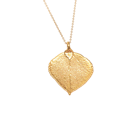 Real Leaf Pendant Necklace