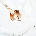 Custom Initial Calla Lilly Necklace