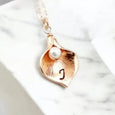 Custom Initial Calla Lilly Necklace