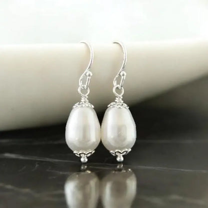 Teardrop Pearl Earrings