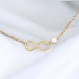 Birthstone Infinity Pendant Necklace