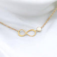 Birthstone Infinity Pendant Necklace