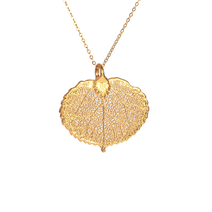 Real Leaf Pendant Necklace