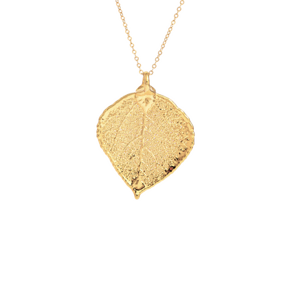 Real Leaf Pendant Necklace