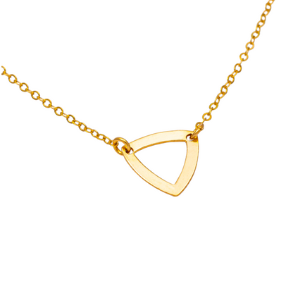 Outline Triangle Choker Necklace