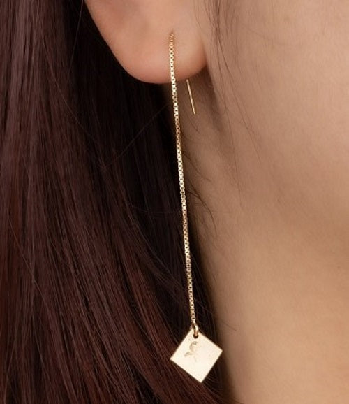 Square Threader Earrings