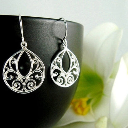 Silver Filigree Earring