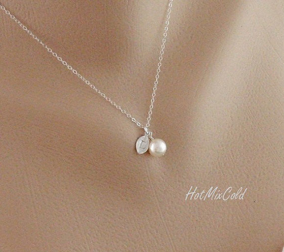 Silver Pearl Necklace