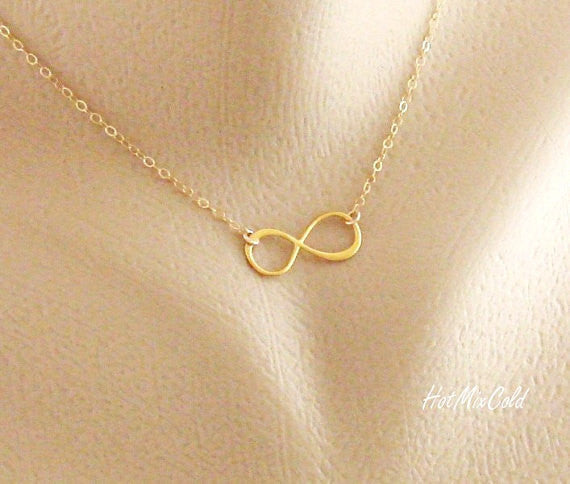 Gold Filled Infinity Necklace