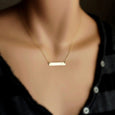 Gold Personalized Bar Necklace