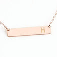 Rose Gold Bar Necklace