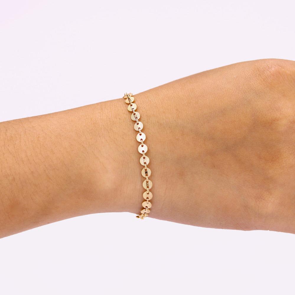 Gold Coin Tattoo Bracelet