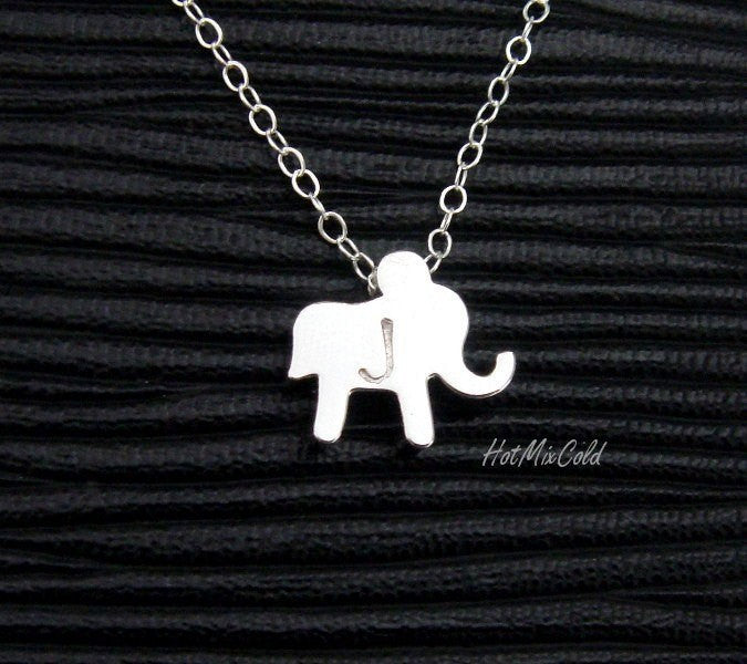 Silver Elephant Necklace