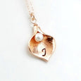 Rose Gold Calla Lily Necklace