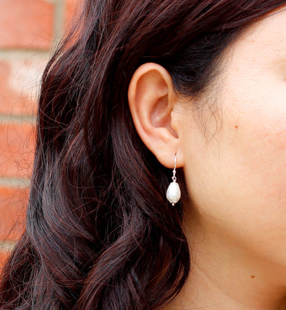 Teardrop Pearl Earrings