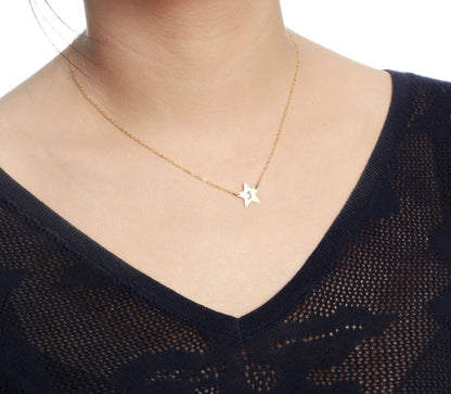 Gold Star Necklace