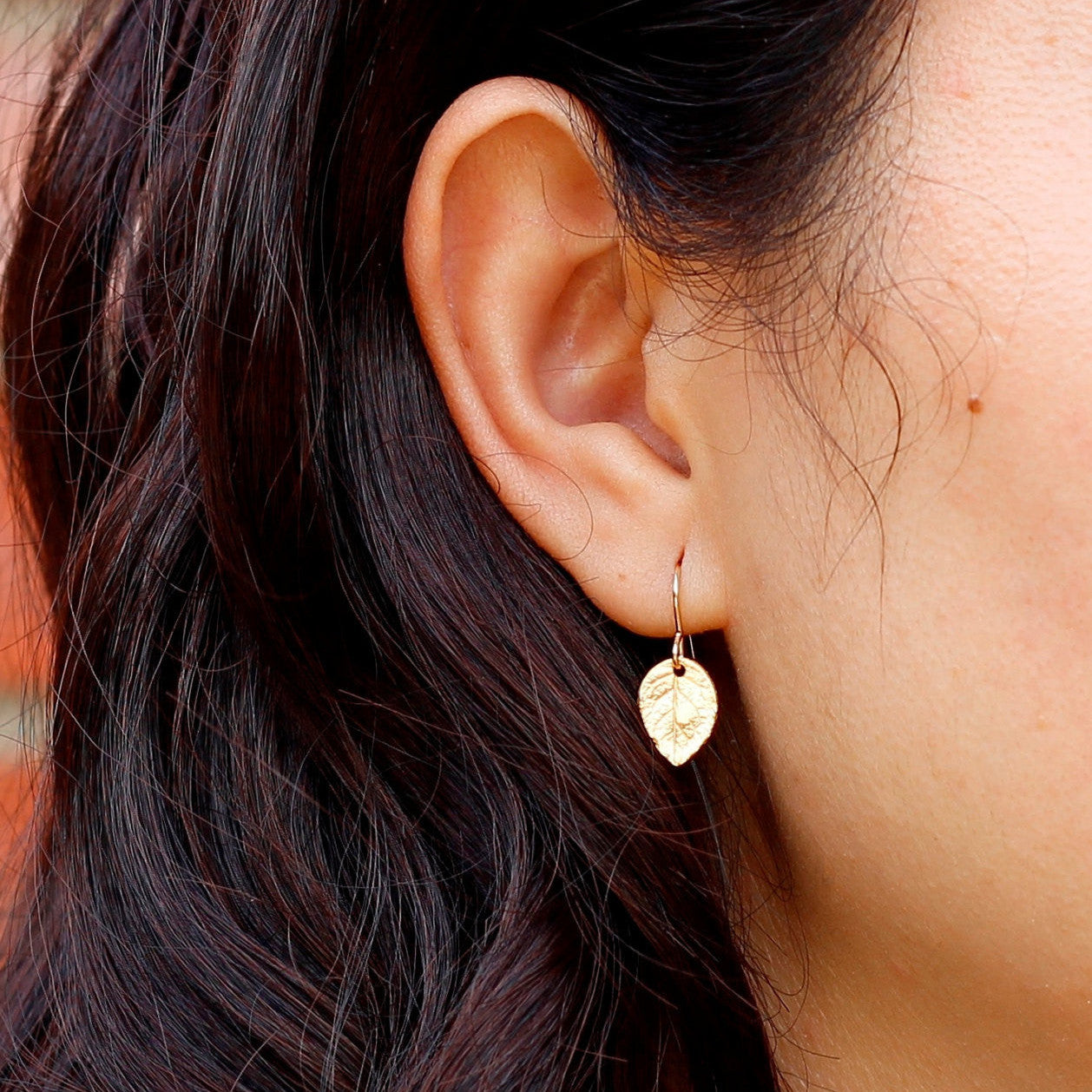 Tiny Leaf Earrings